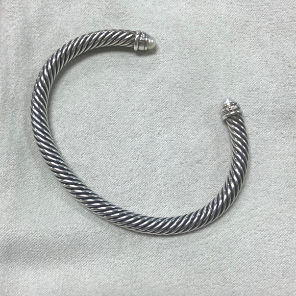 David Yurman classic cable bracelet with pearls - Picture 1 of 3